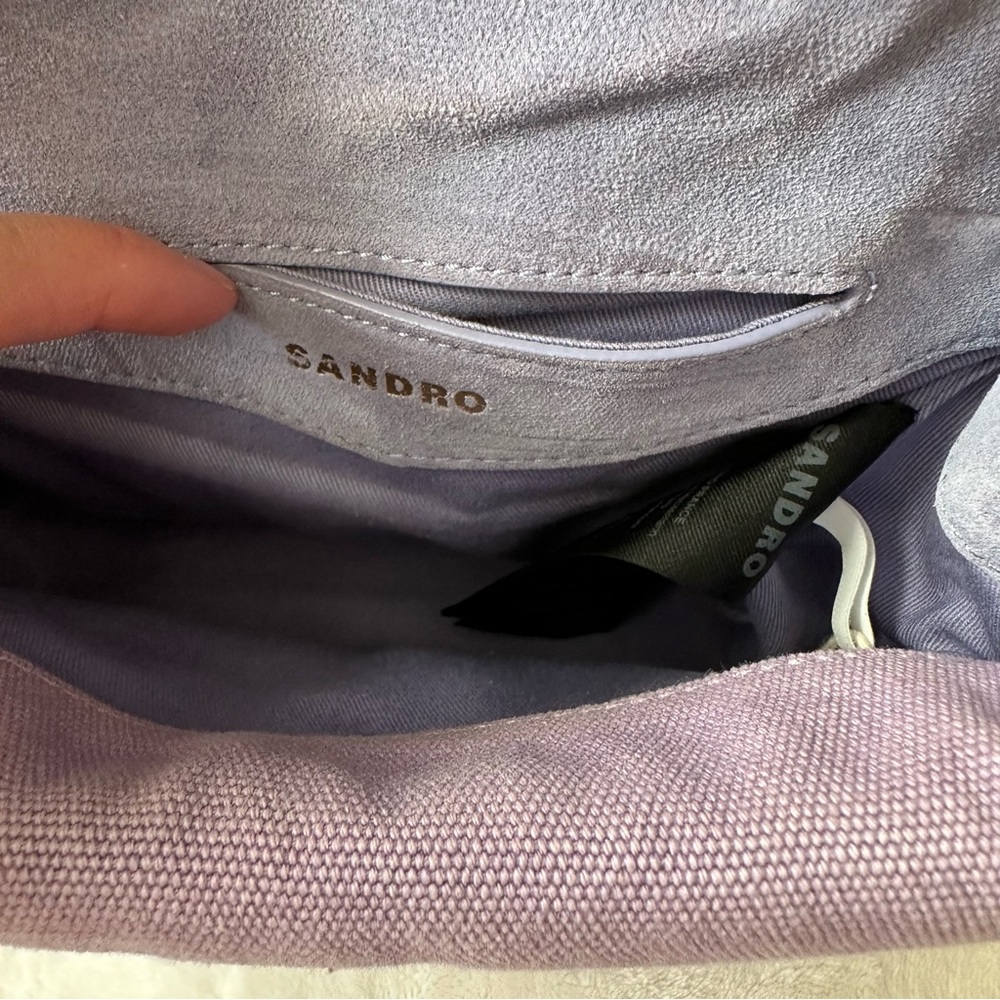 Sandro Purple Yza Crossbody Bag - Picture 15 of 17